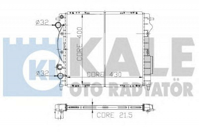 KALE OTO RADYATOR 146200 -  Радиатор, охлаждение двигателя